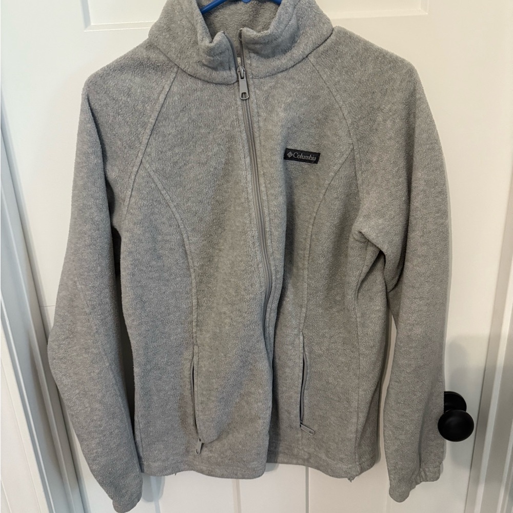 Columbia Light Gray Fleece Jacket